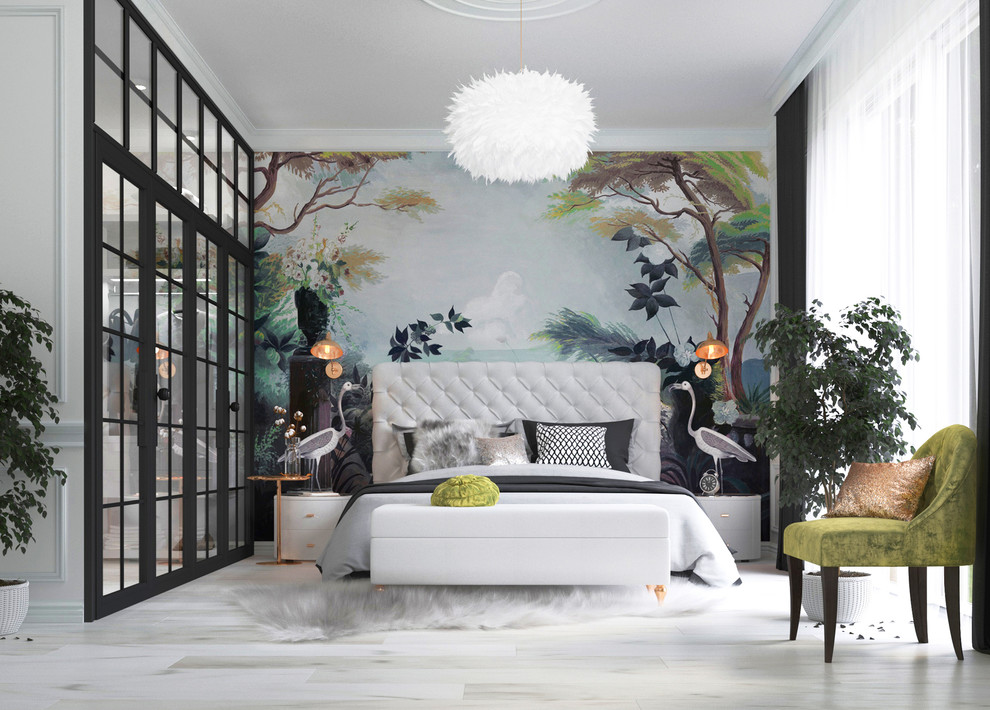 Обложка проекта: Спальня Spring greenery.