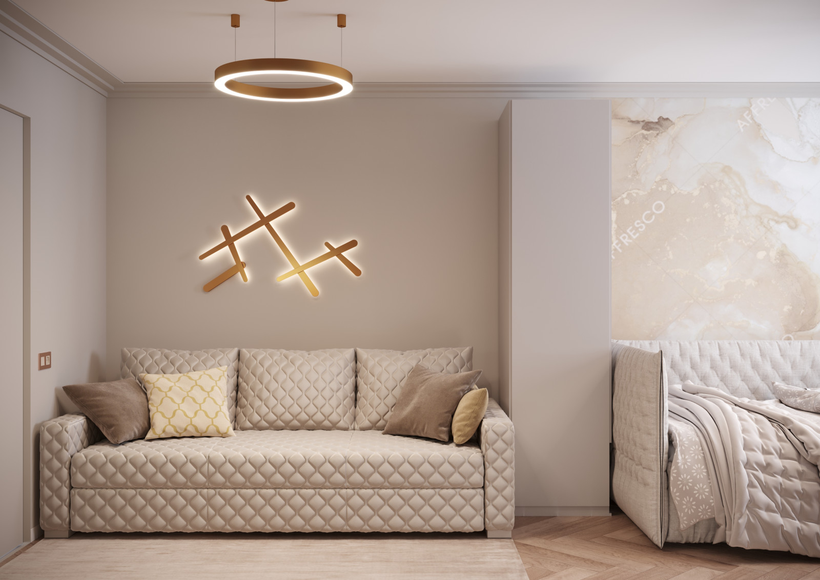 Бежевый по бежевому