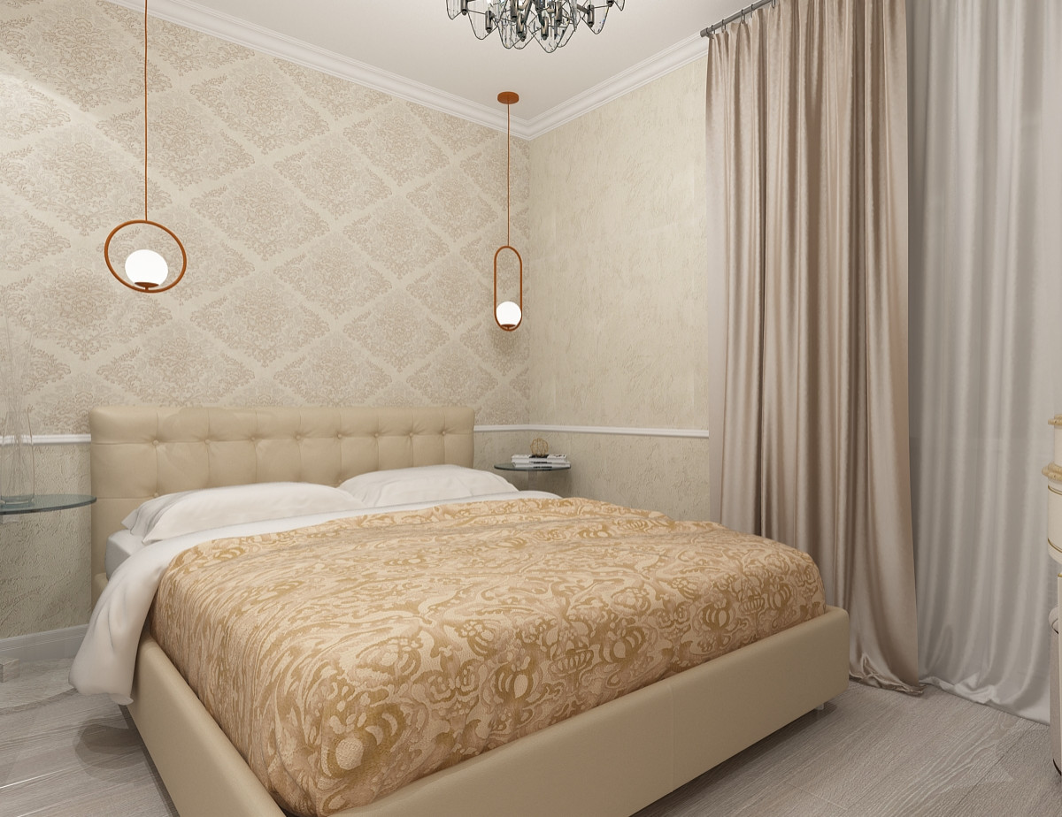 Дизайн-проект спальни с старгороде г.Омск