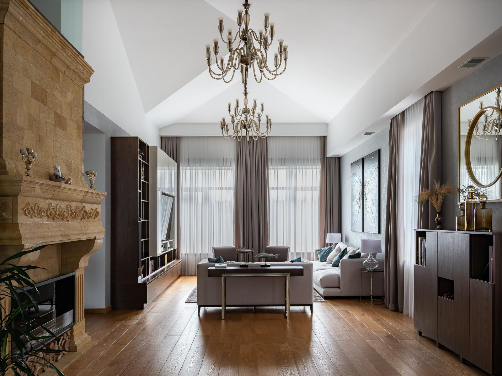 До и после: Преображение гостиной в загородном доме