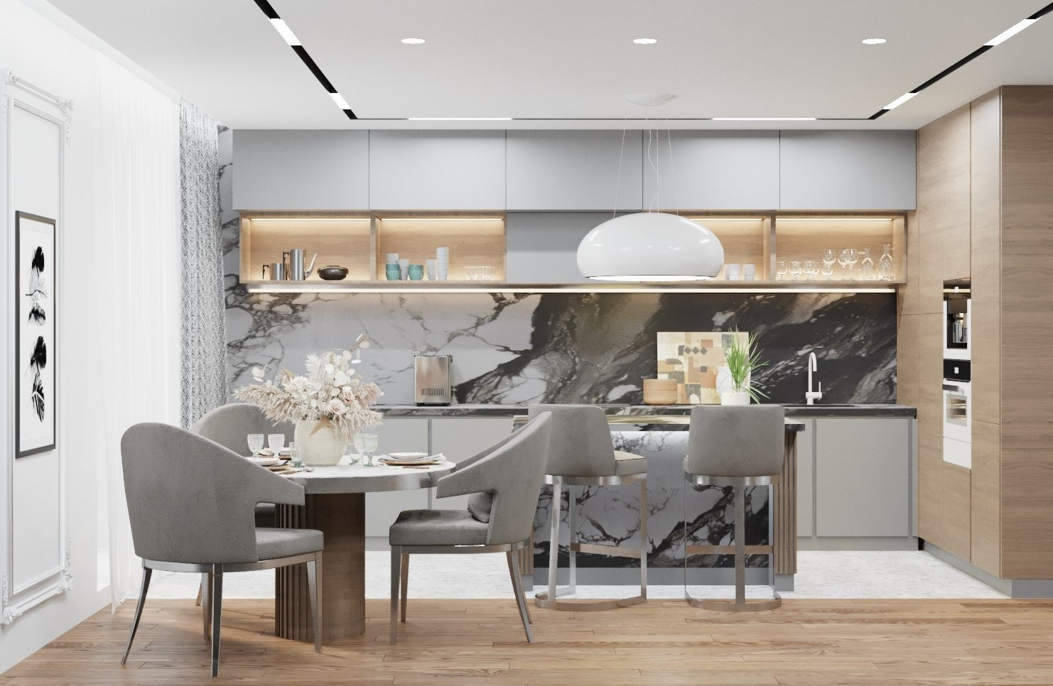 кухня-гостиная