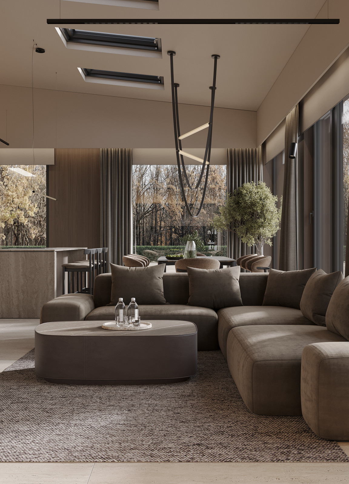 Интерьер дома, 9 просека, 240м2