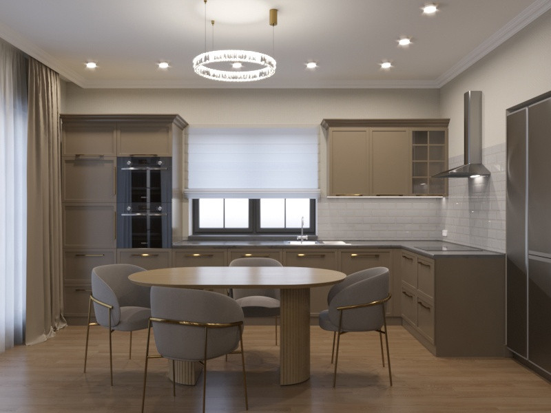 Обложка проекта: Экодолье Кухня-гостинная