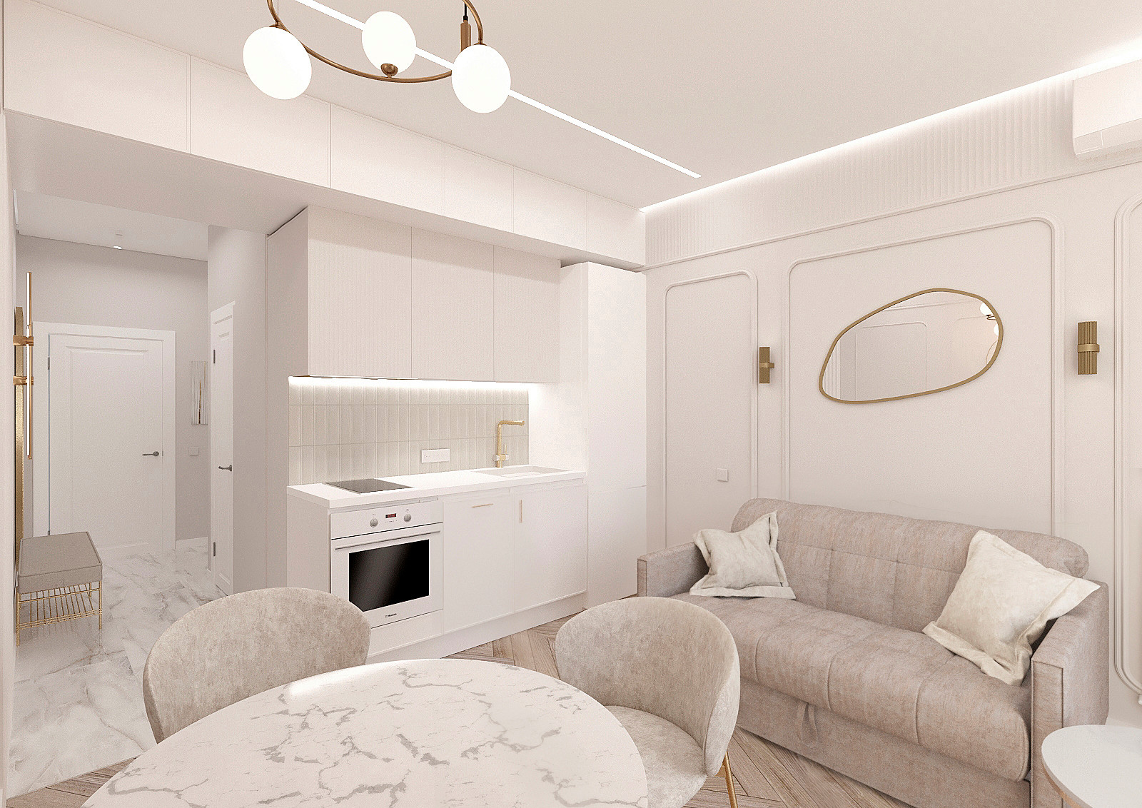 Обложка проекта: Студия в стиле неоклассика