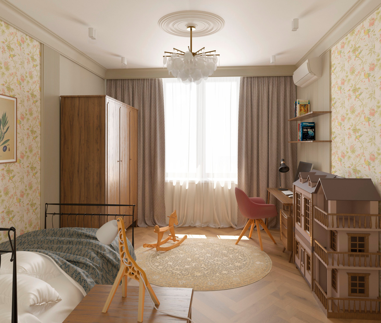 Историческая квартира в Москве, 157 м2