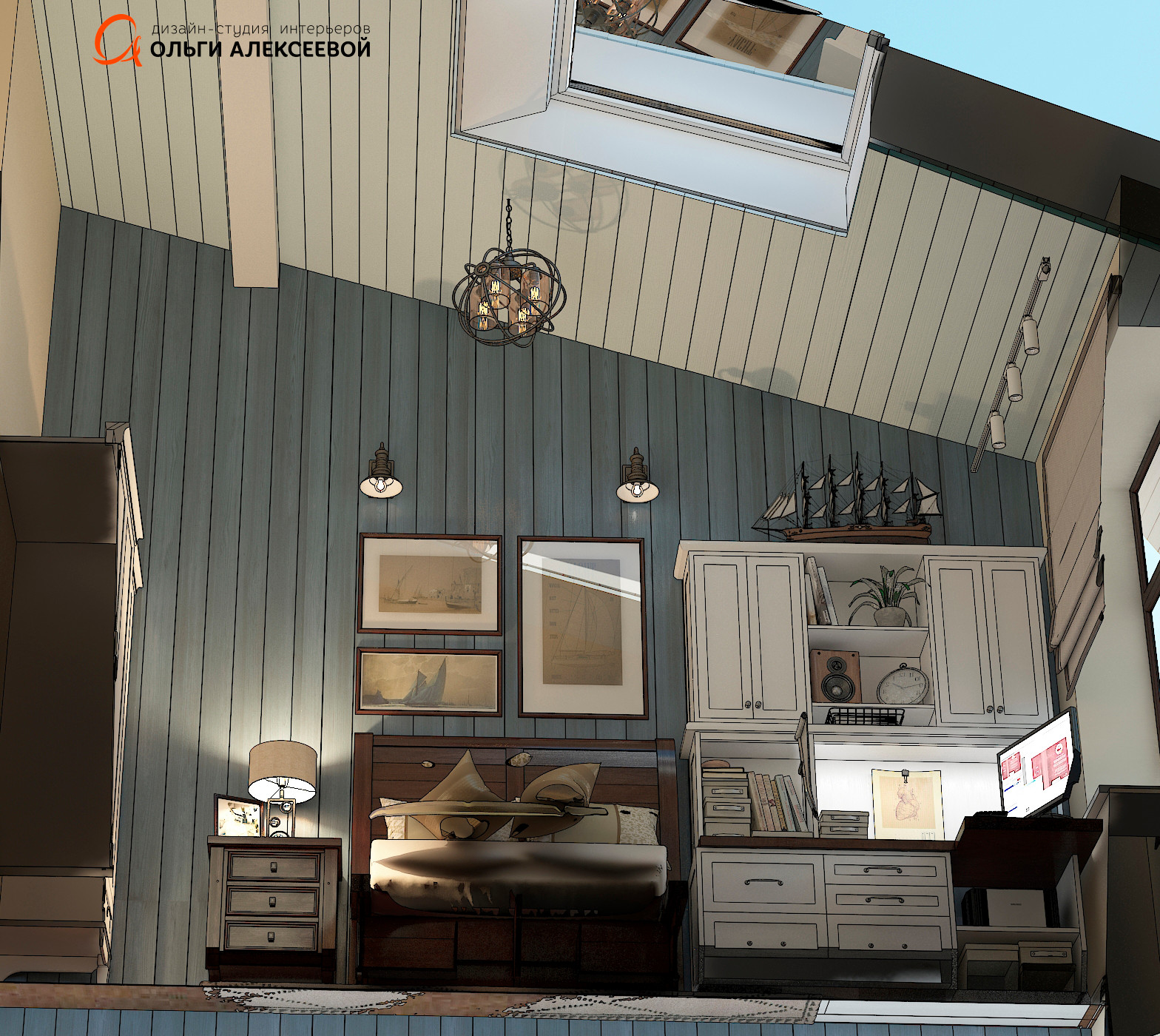 Американская классика в таунхаусе площадью 310 м2.