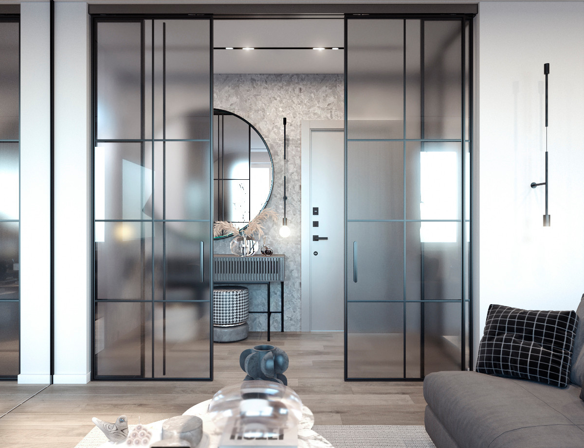 Интерьер в черно-белом цвете