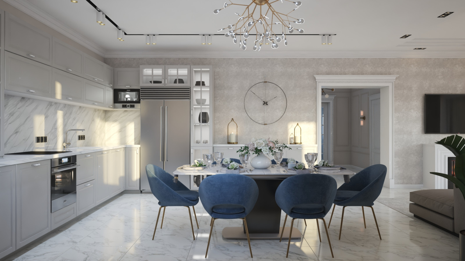 Обложка проекта: Загородный дом в неоклассическом стиле