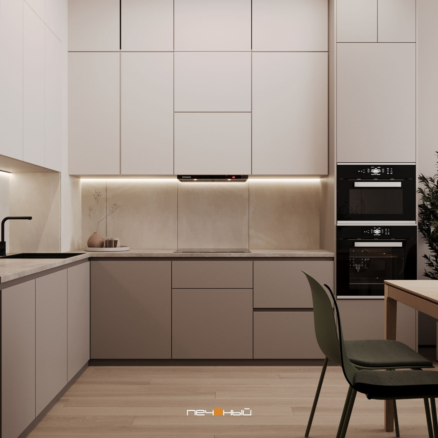 Обложка проекта: 2025 Дизайн 3-комн. квартиры 72 м² в современном стиле, Москва, ЖК Малевич