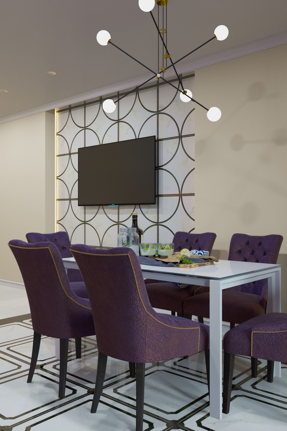 ЖК Бриз 3-х комнатная квартира (Дизайн проект)