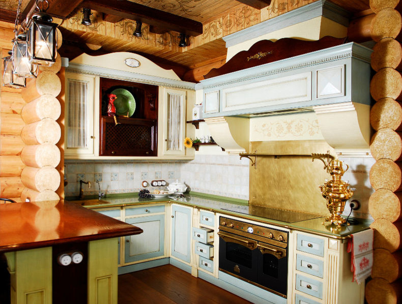 Деревянный дом 550 кв.м. в русском стиле