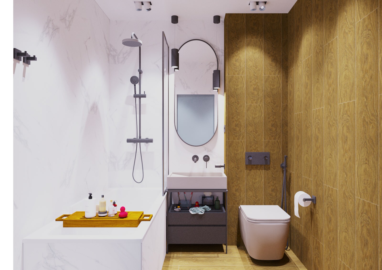 Дизайн-проект квартиры в г.Сочи для молодой семьи с двумя детьми