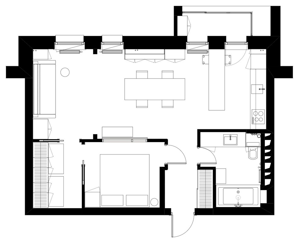 В гостях: Квартира в цвет (очень темной) гитары