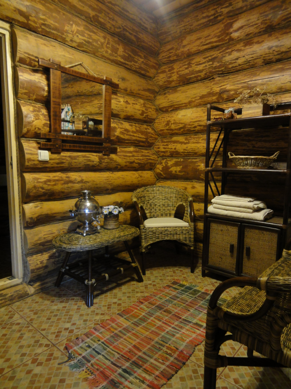 Интерьер бревенчатого дома