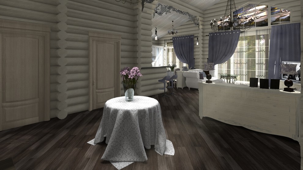 Обложка проекта: ДЕРЕВЯННЫЙ ДОМ В СОСНОВОМ БОРУ