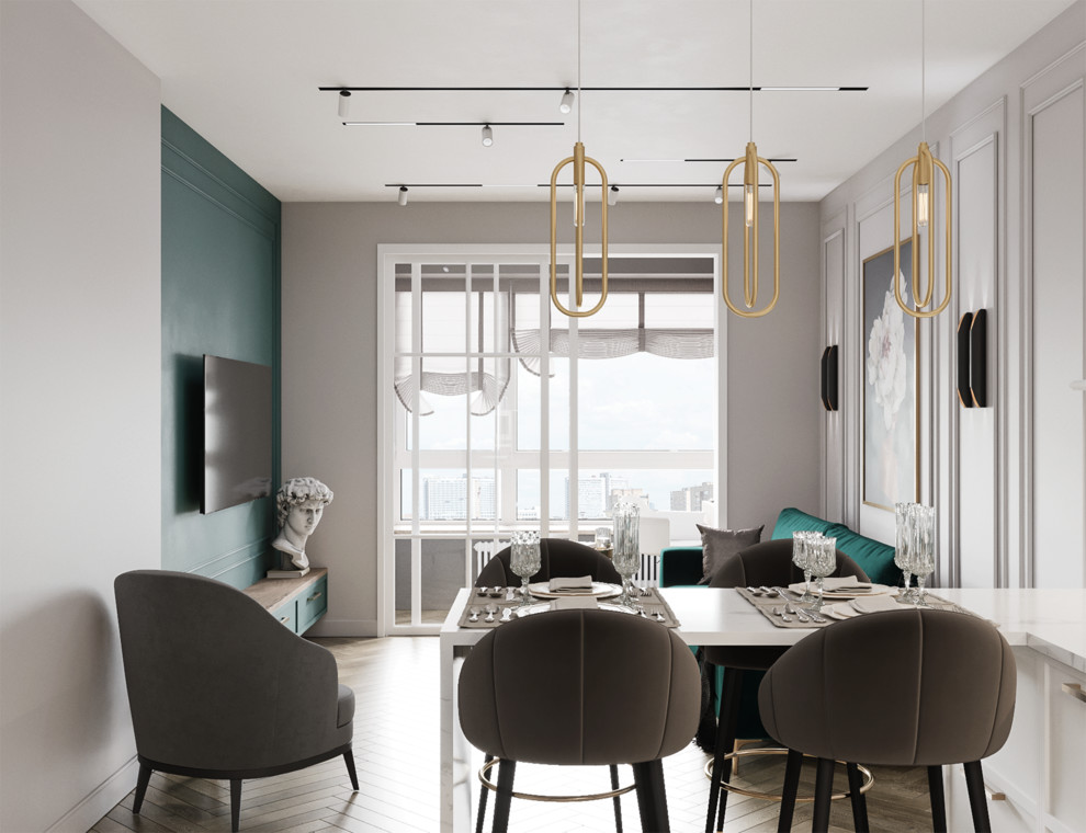 Гостиная в ЖК Clever Park