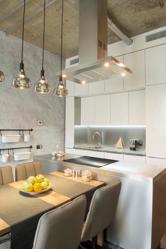 Островная кухня AWELT в стиле LOFT