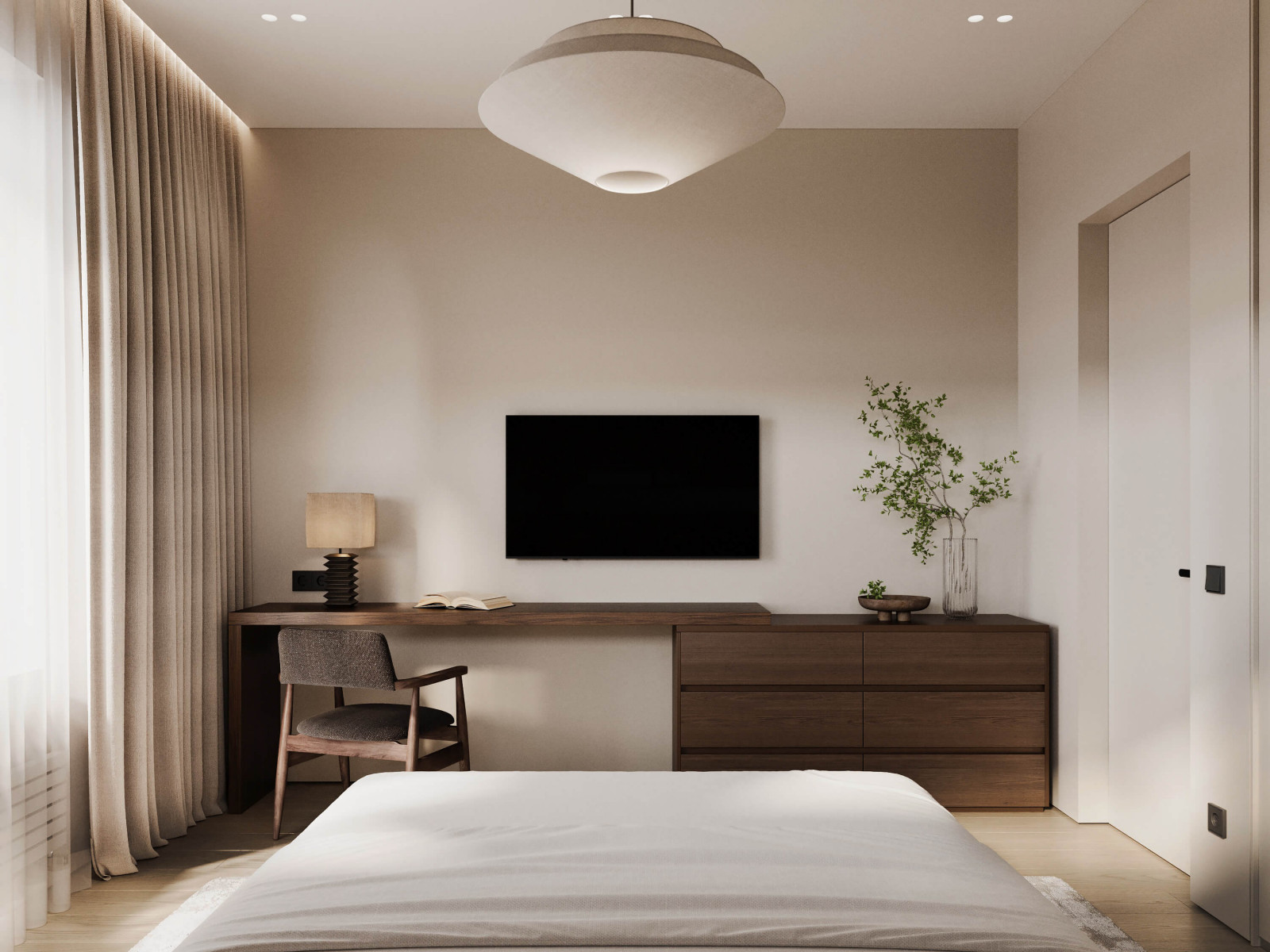 Суровый уют | Дизайн одноэтажного дома в Балашихе