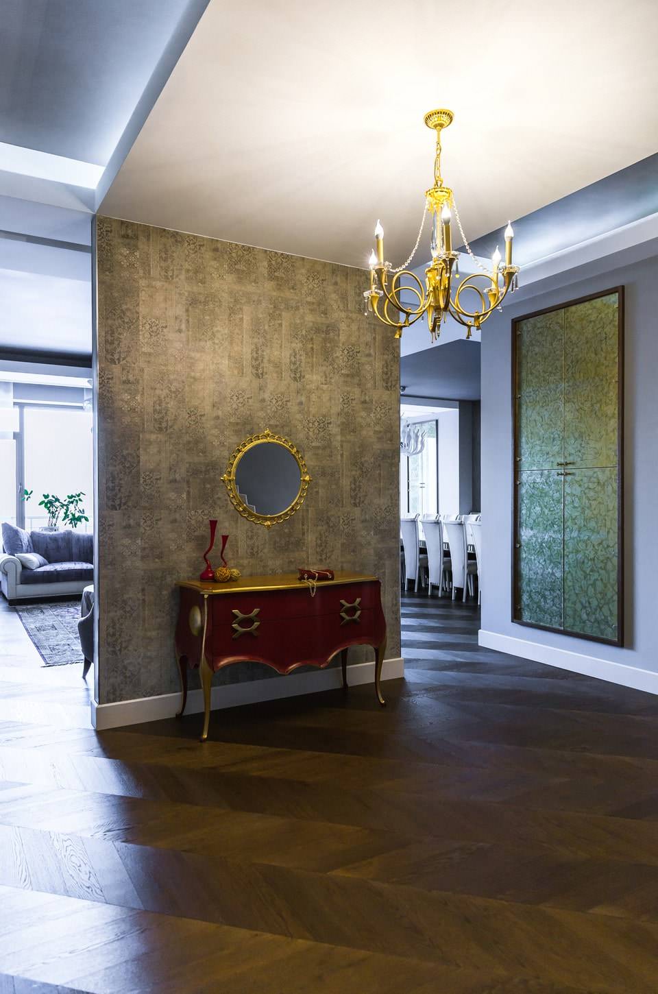 Шоколадное настроение. Интерьер двухэтажного дома в стиле фьюжн