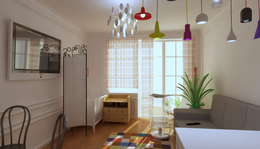 Обложка проекта: Интерьер квартиры-студии