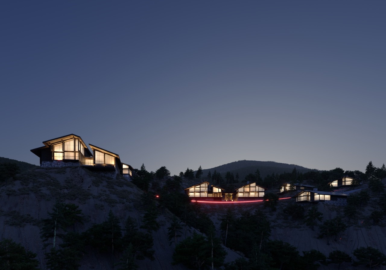 Обложка проекта: Гостиничный комплекс в горах