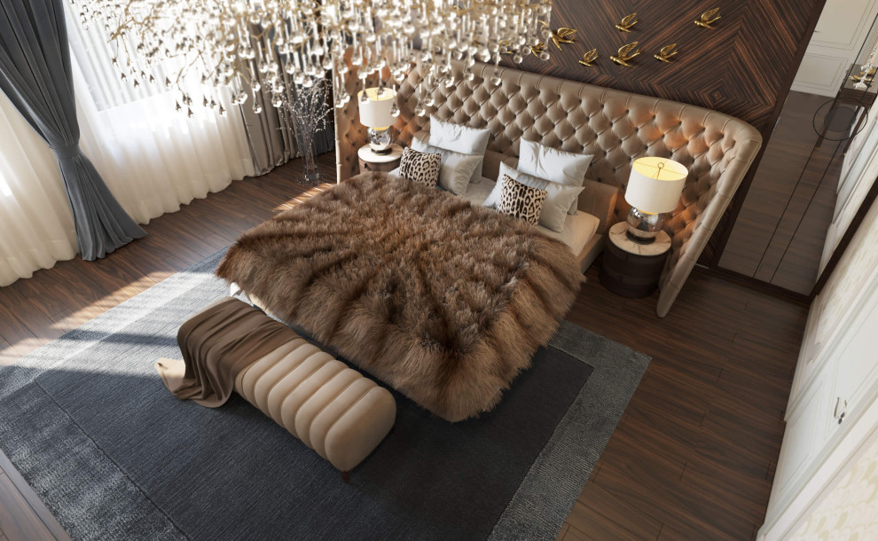 Дизайн интерьера одноэтажного жилого дома в стиле арт-деко