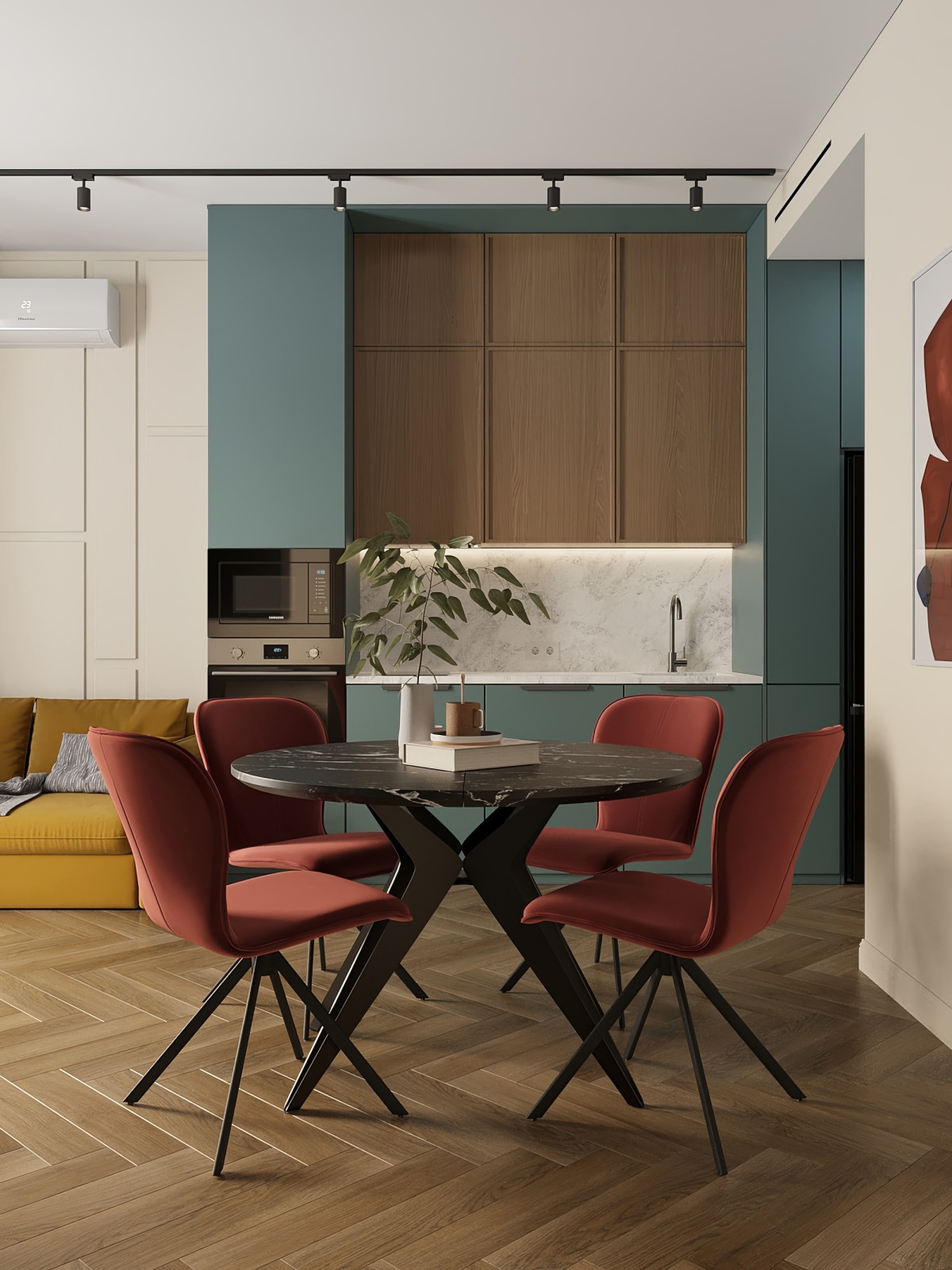 Яркая и свежая квартира в Москве