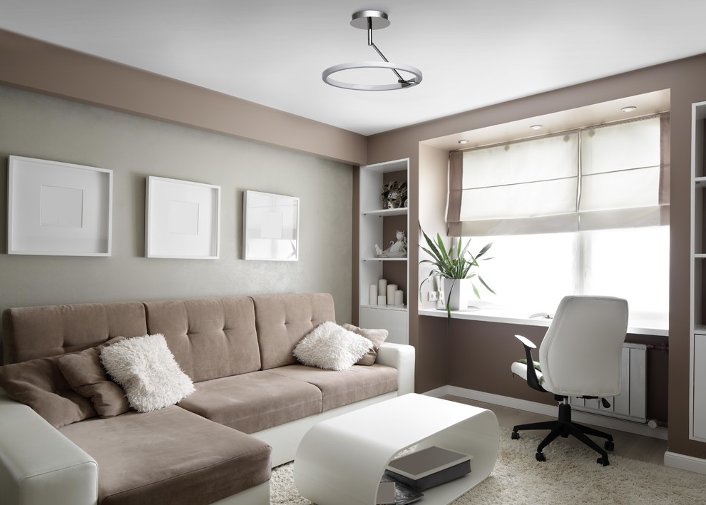 Гостиная в трендовых оттенках грейж