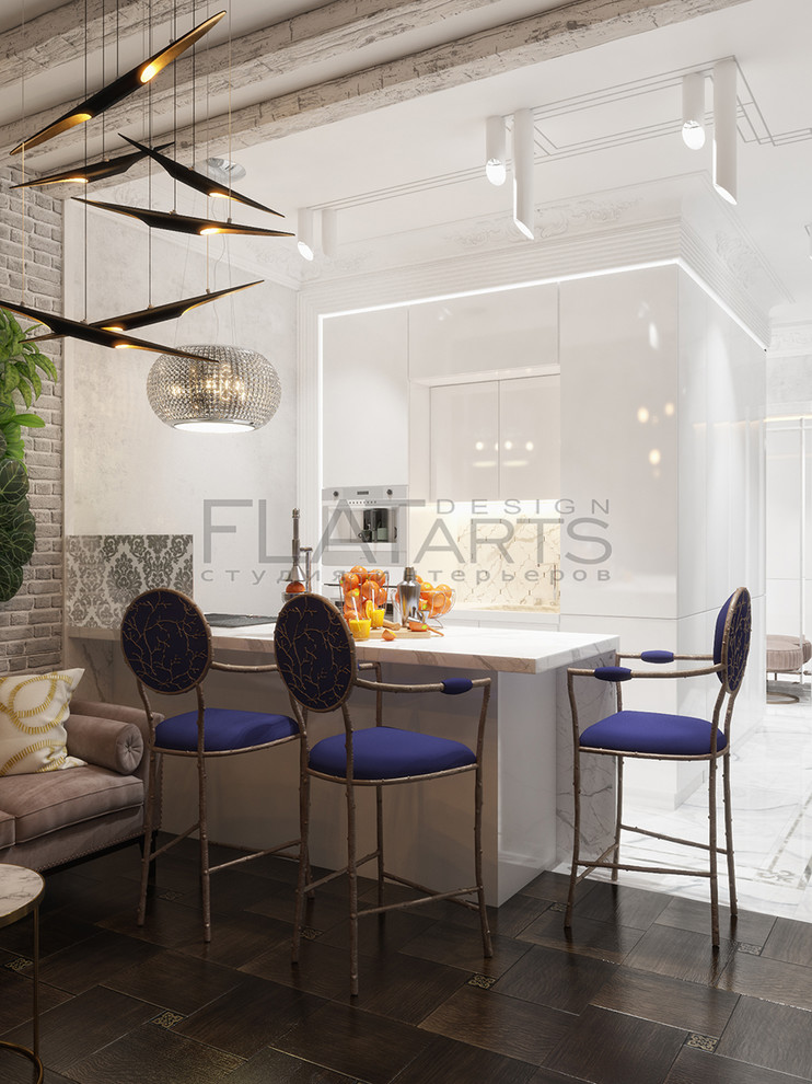 Дизайн 2-ной кв. 70 кв.м в стиле арт-деко