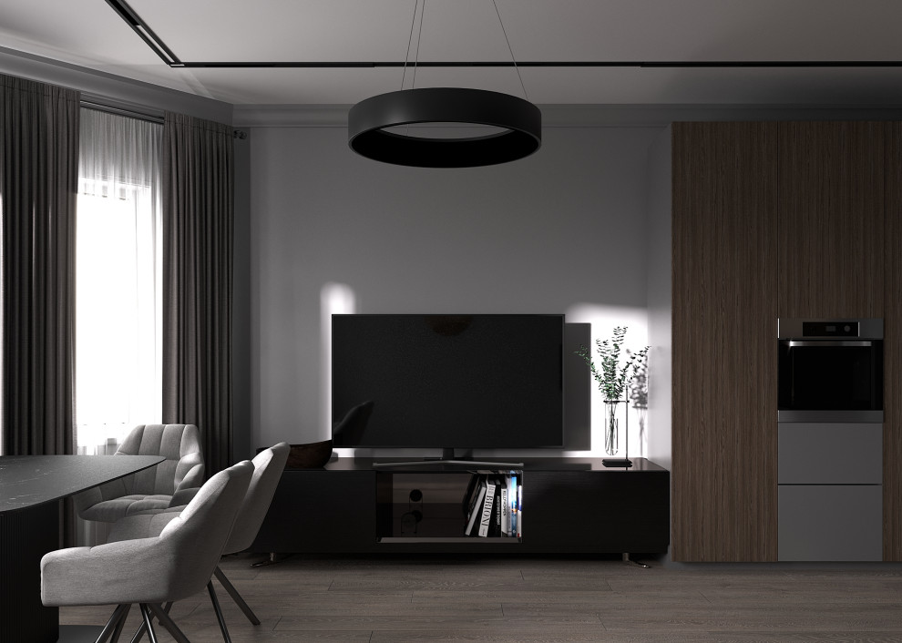 Кухня-гостиная в современном стиле