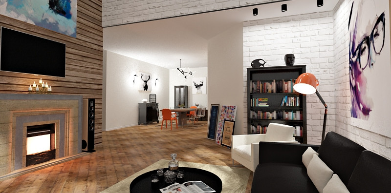 Гостинная в коттедже, Владимир