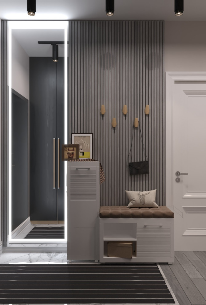 Дизайн-проект трехкомнатной квартиры. 80.38 кв.м