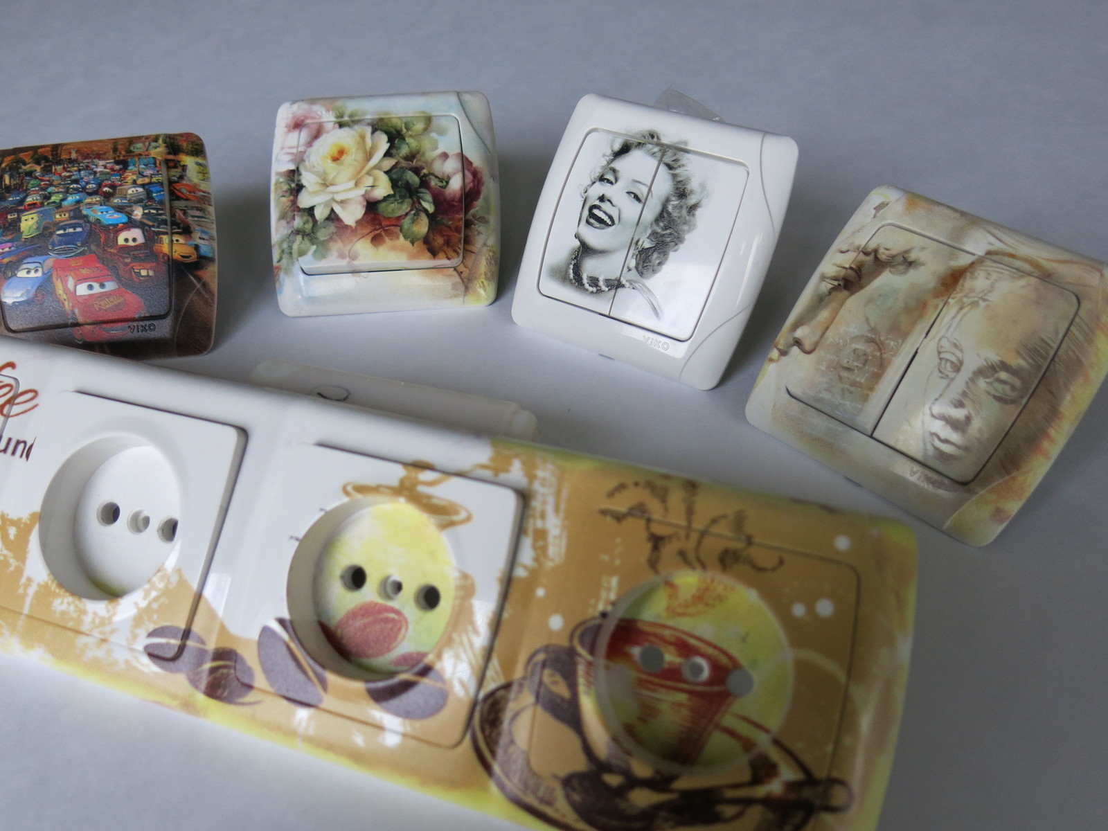 Электро фурнитура с рисунком