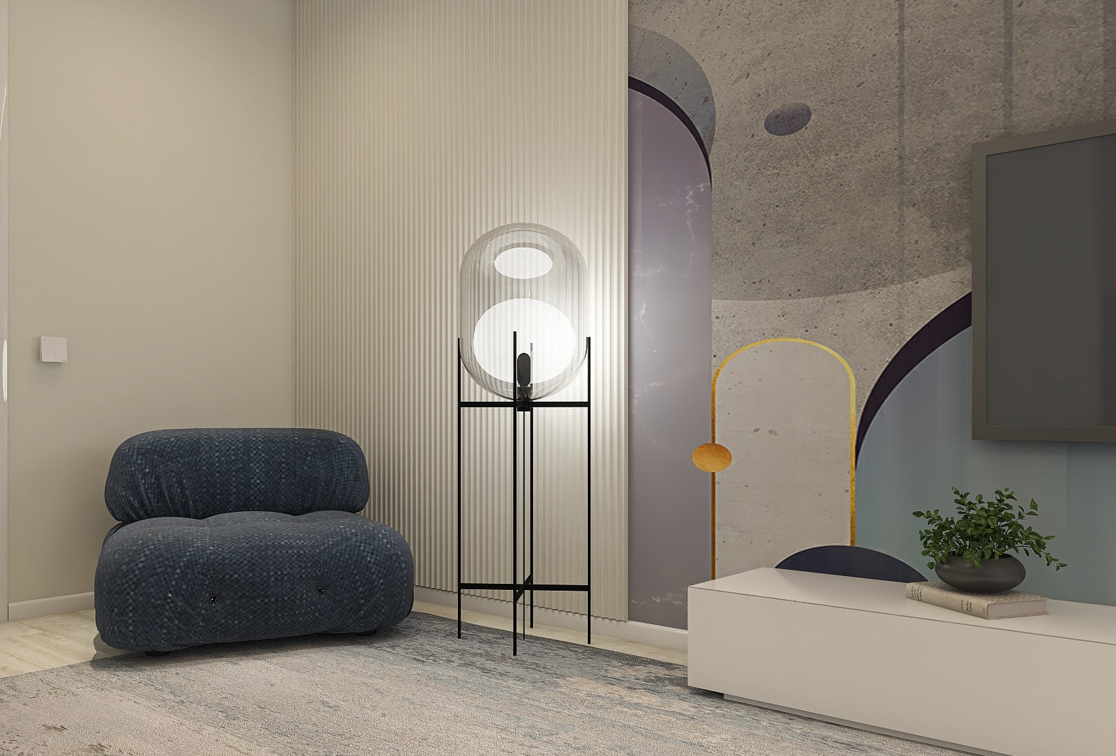 Трехкомнатная квартира в современном стиле