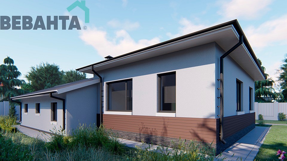 Одноэтажный дом по проекту "Мокко"