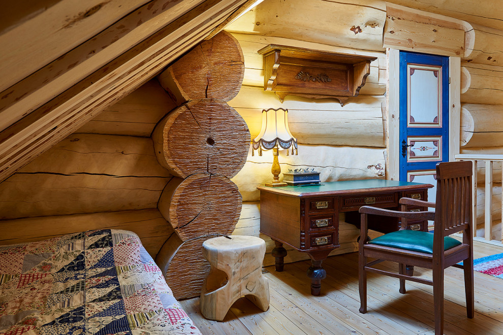 Интерьер деревянного дома в русском стиле