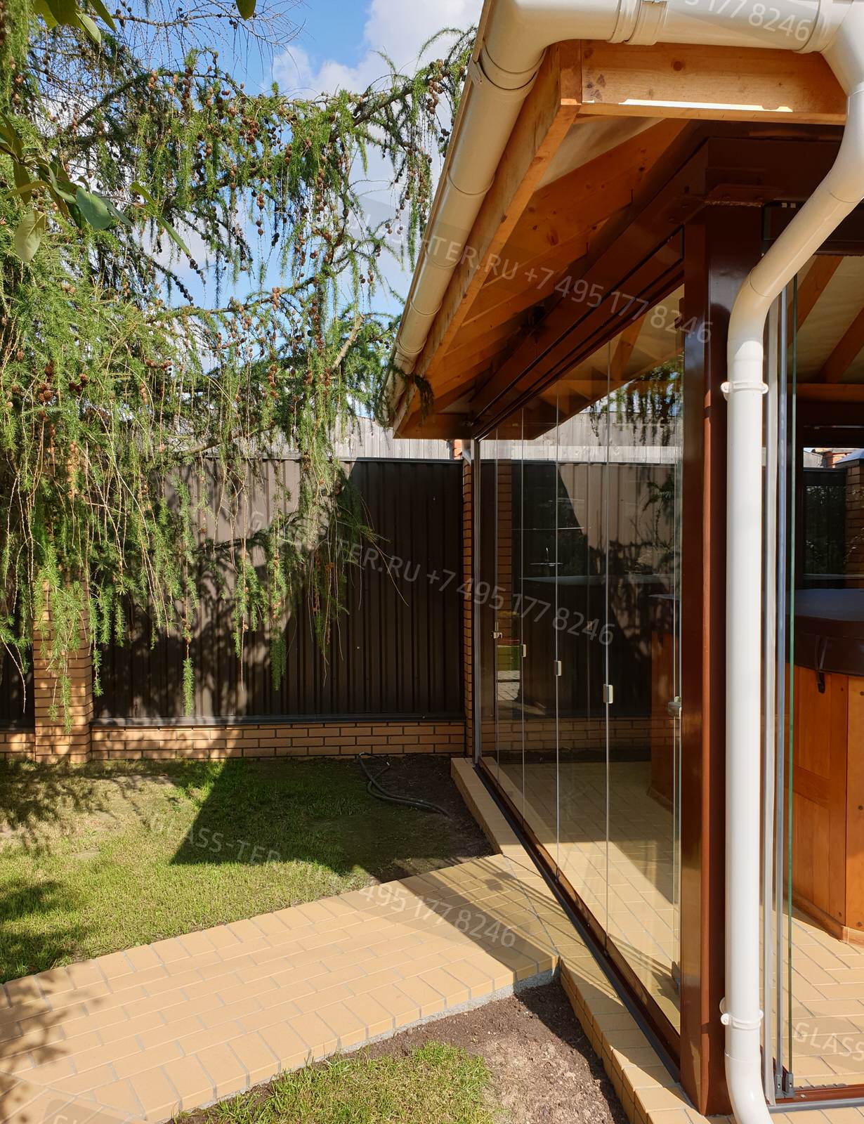 Остекление беседки