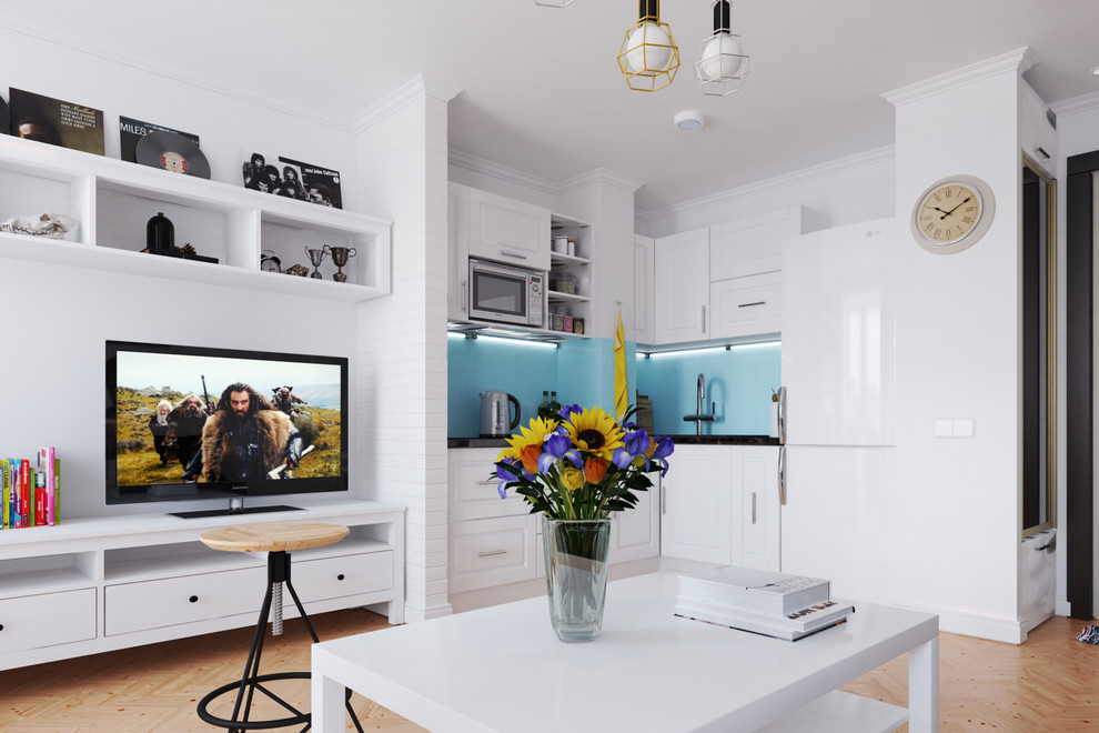 Обложка проекта: Квартира-студия в Скандинавском стиле