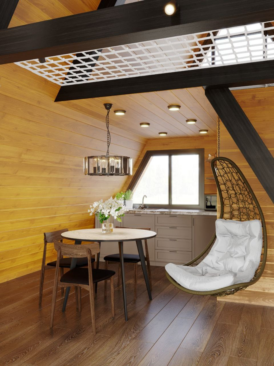 Домики в горах. Афреймы