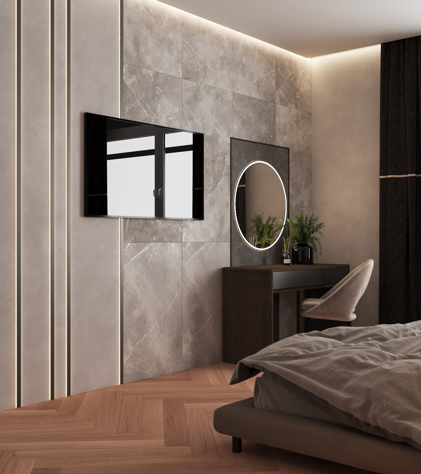 Проект спальни ЖК Nova Park