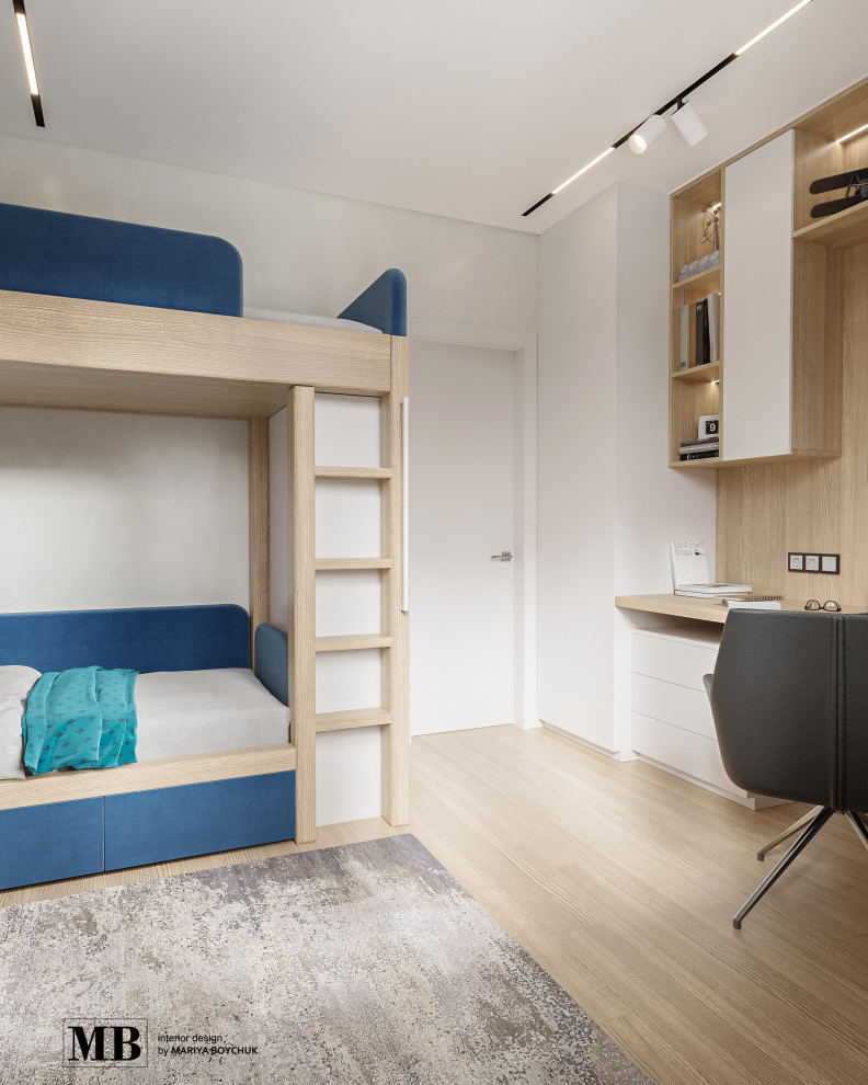 Обложка проекта: дизайн детской с 3-мя спальными местами