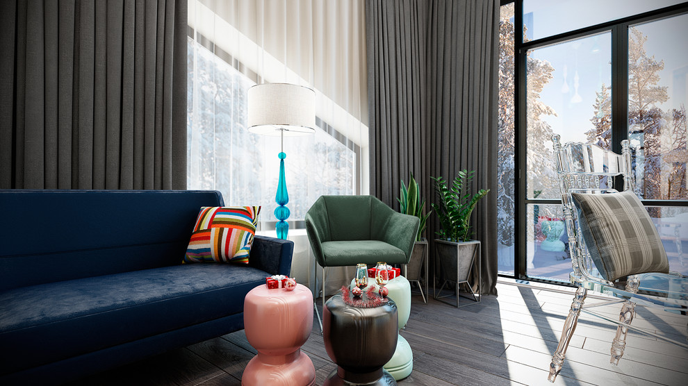 Современная интерпретация шале, просторный загородный дом