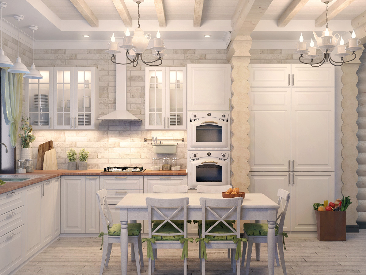 Обложка проекта: Гостиная в стиле кантри