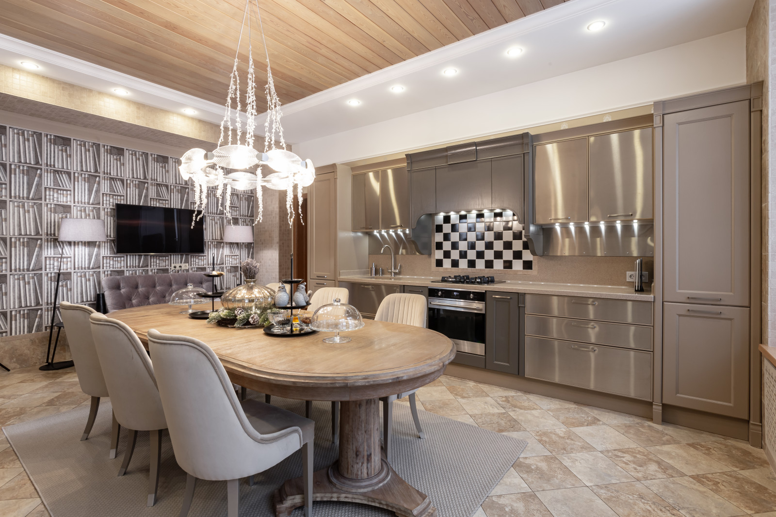 Стильная дизайнерская кухня