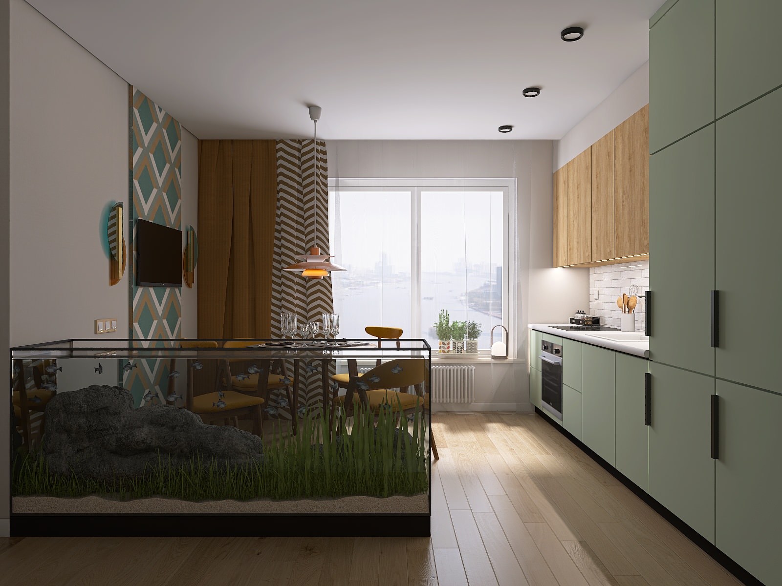 Дизайн-проект квартиры, 45 м2