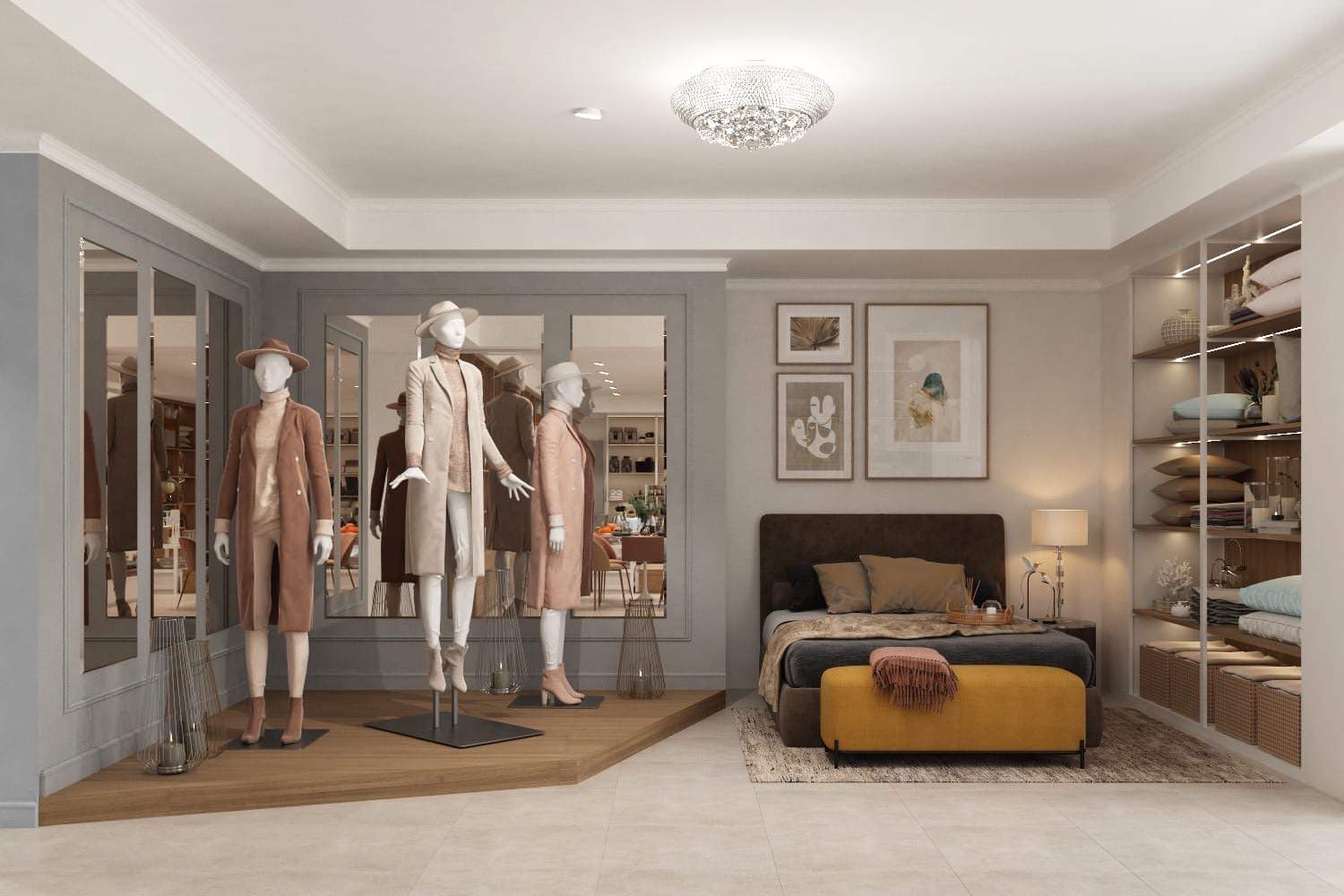 Дизайн-проект магазина домашнего текстиля в Липецке