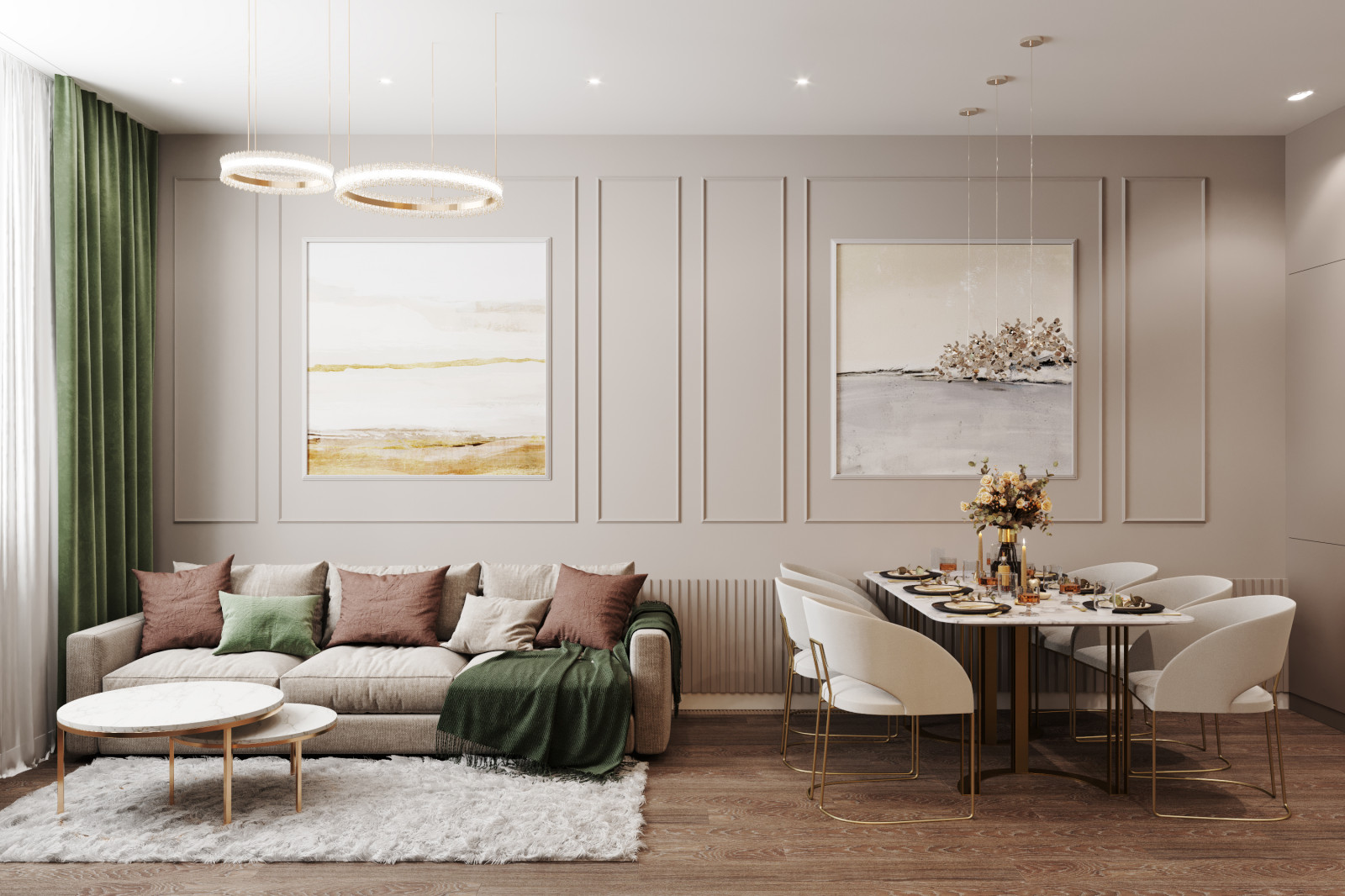 Обложка проекта: Квартира 73 кв. м. в современном стиле Новочерёмушкинская 17