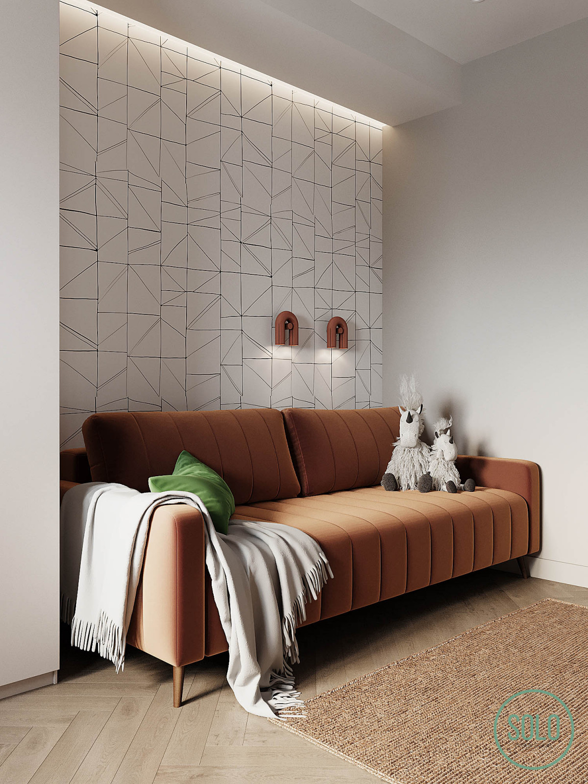 Современный интерьер для молодой семьи