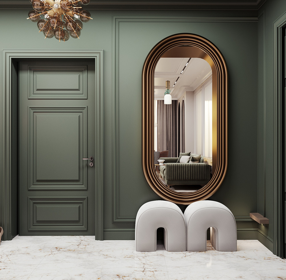 Яркие акценты.Квартира для большой семьи