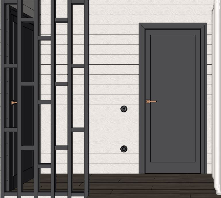 Визуализация частного дома из бруса в ДНТ "Лакипарк"